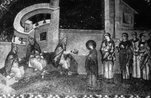 Mary Receiving The Wool With Mary Receiving The Wool With