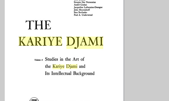 The Kariye Djami